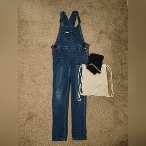 Women's Blue Denim Overalls
